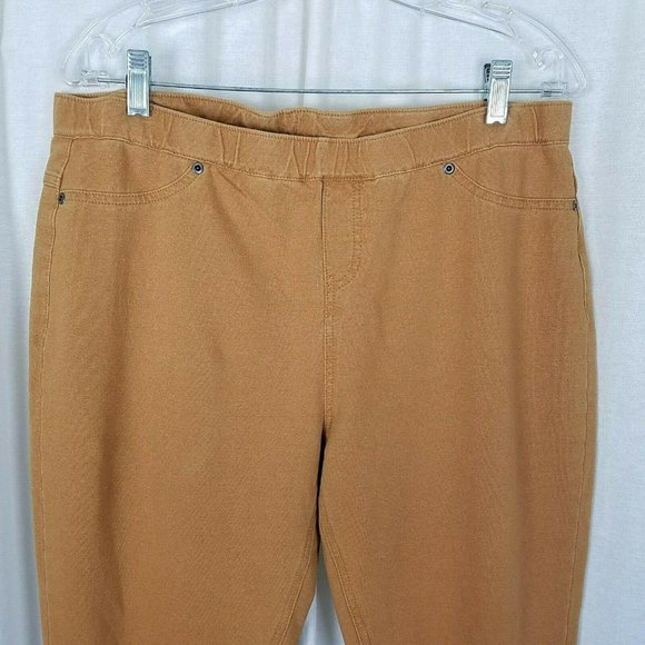 Evys Tree Denim Skinnies Ponte Pants Skinny Jeans Jeggings Leggings Topaz XL NWT - Picture 2 of 7